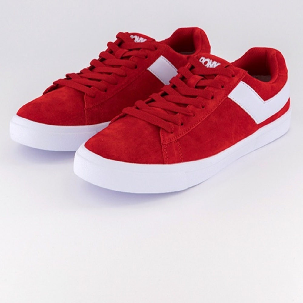 Women's PONY Classic Low Red Suede Shoes Size 7.5